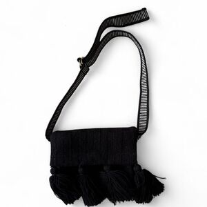 Chila Bags Elegant Black Handmade  Tassel Bag